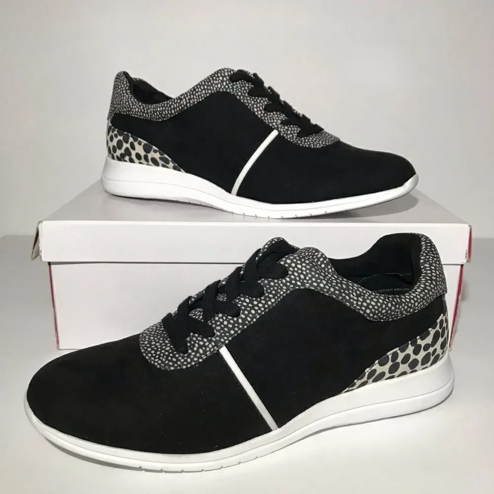 Isaac Mizrahi Live! Suede Contrast Dot Lace-Up Sneakers